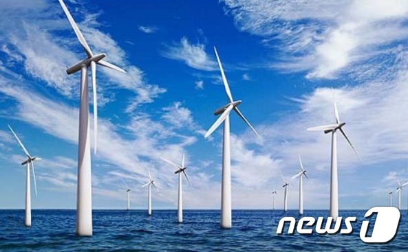 해상풍력 발전소 모습.(전남도 제공) 2021.2.5/뉴스1 ⓒ News1 전원 기자