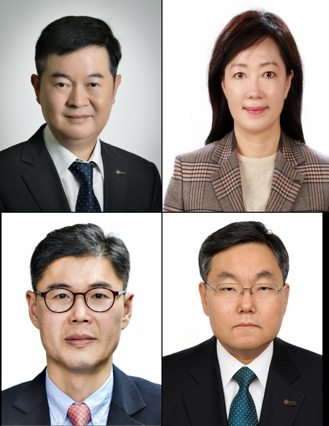 왼쪽 윗쪽부터 시계방향으로 김고현 전무, 이명자 상무보, 김현철 상임감사, 김기현 상무보