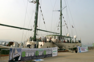 그린피스 부산서 해양보호 캠페인