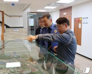 통영해경, 임해 중요시설 삼성중공업 거제조선소 현장 점검